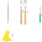 Vinyl Paste Craft Embossing Tool Set, for Carving Dry Flowers, Mixed Color, 16.8cm(TOOL-WH0132-07)