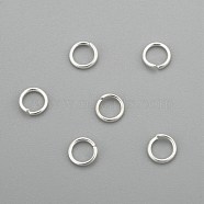 304 Stainless Steel Jump Rings, Open Jump Rings, Silver, 4x0.6mm, Inner Diameter: 2.8mm(STAS-H380-10S-E)
