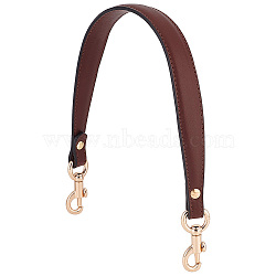 Leather Bag Straps, with Alloy Clasps, for Bag Replacement Accessories, Coconut Brown, 510~520x27x6mm(FIND-WH0148-077A)