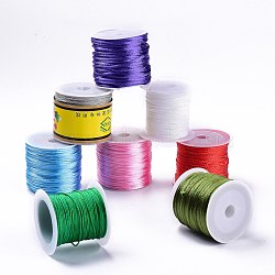 (Defective Closeout Sale), Nylon Cord, with Defective Spool, Mixed Color, 0.5~1mm(NWIR-XCP0001-02B)