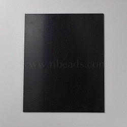 ABS Plastic Mould Plates, Rectangle, Sand Table Building Model Material Supplies, Black, 250x200x3mm(AJEW-WH0314-399J-01)