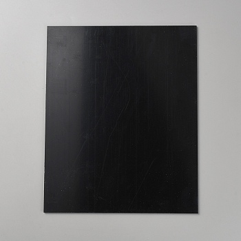 ABS Plastic Mould Plates, Rectangle, Sand Table Building Model Material Supplies, Black, 250x200x3mm