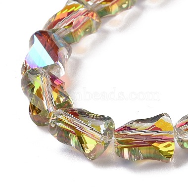 Faceted Electroplated Transparent Glass Beads Strands(GLAA-G092-A03)-5