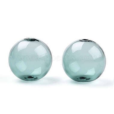 Perles de globe en verre borosilicaté soufflé transparent(GLAA-T003-09E)-2