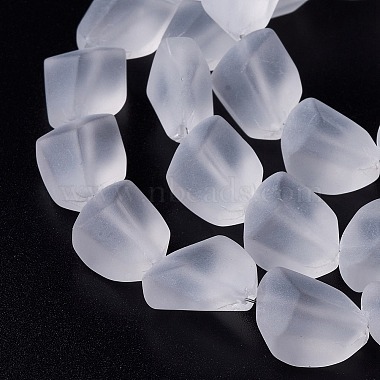 Transparent Frosted Glass Beads Strands(FGLA-S001-02F)-3