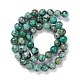Natural African Turquoise(Jasper) Beads Strands(G-E444-47-8mm)-1