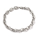 Ion Plating(IP) 304 Stainless Steel Oval Link Chain Bracelets(BJEW-D030-11A-P)-1