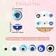 600Pcs 6 Colors Resin Beads(RESI-PA0001-06)-2