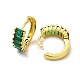 Серьги-кольца из латуни с кубическим цирконием для женщин(EJEW-H091-06)-3