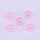 Electroplate Crackle Acrylic Beads(CCG-WH0001-8mm-03)-1