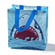 Cartoon Printed Shark Non-Woven Reusable Folding Gift Bags with Handle(ABAG-F009-D01)-1