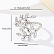 Brass Micro Pave Cubic Zirconia Finger Rings for Women(FU0623-7)-2