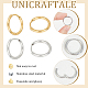 unicraftale unisexe 304 boucles d'oreilles créoles en acier inoxydable(STAS-UN0002-57)-5