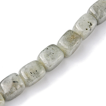 Natural Labradorite Beads Strands, Cuboid, 8.5~11x7.5~9x7.5~9mm, Hole: 1.2mm, about 20pcs/strand, 7.72~8.74 inch(19.6~22.2cm)