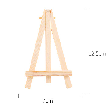 Folding Pine Wood Tabletop Easel,  Painting Display Easel, Bisque, 12.5x7cm