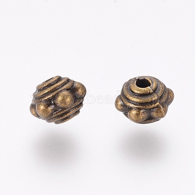 Antique Bronze Round Spacer Beads