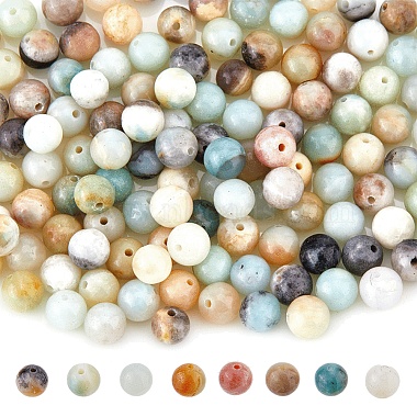 150 perles d'amazonite &agrave; fleurs naturelles(G-DC0001-53)-1