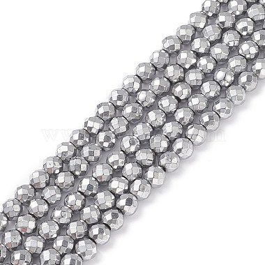 6mm Silver Round Non-magnetic Hematite Beads
