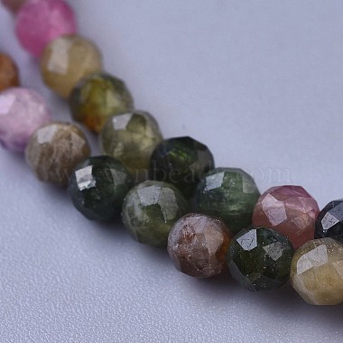 Natural Tourmaline Beaded Necklaces(X-NJEW-K114-A-A15)-2