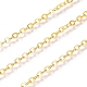 Brass Flat Oval Cable Chains(X-CHC025Y-01-G)-2