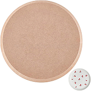 Round Pottery Tools Ceramic Plate Forming Mold, Wooden Density Plate Printing Blank Stripping Mud Plate for Ceramic Project Work, Tan, 200x15mm(DIY-WH0056-07B)