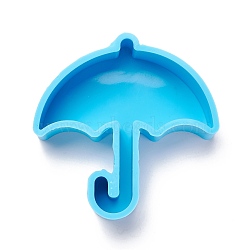 Umbrella DIY Decoration Silicone Molds, Resin Casting Molds, For UV Resin, Epoxy Resin Jewelry Making, Deep Sky Blue, 97x95x31mm(DIY-I085-25)