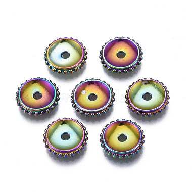 Multi-color Disc Alloy Beads