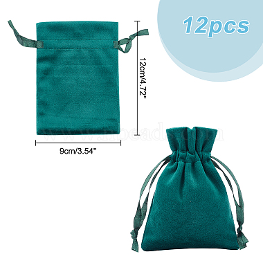 12Pcs Velvet Bags Drawstring Jewelry Pouches(TP-NB0001-29C)-2