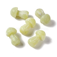 Natural Lemon Jade GuaSha Stone, Gua Sha Scraping Massage Tool, for SPA Relaxing Meditation Massage, Mushroom Shaped, 36.5~37.5x21.5~22.5mm(G-A205-25D)