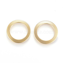 Ion Plating(IP) 304 Stainless Steel Linking Rings, Golden, 15x1mm(STAS-P109-04G)