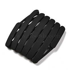 Portable Folding Resin Hairband Telescopic Headband, with Tooth Non-Slip Hair Accessories, Black, 142x124x16mm(OHAR-M001-01A)