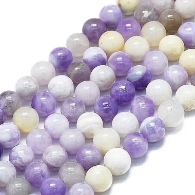 Round Purple Opal Beads