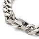 201 Stainless Steel Curb Chain Bracelet for Men Women(BJEW-H550-06C-P)-3