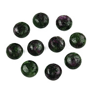 Synthetic Ruby in Zoisite Gemstone Cabochons, Half Round, 8x4mm(G-T020-8mm-17)