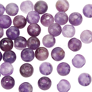 Natural Amethyst Beads, Round, 6mm, Hole: 2mm, 50pcs/box(G-OC0003-82A)
