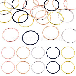 20Pcs 5 Colors Iron Rings, DIY Craft Making Supplies, Mixed Color, 50.5x2.9mm, Inner Diameter: 44.5mm, 4pcs/color(FIND-TA0011-03)