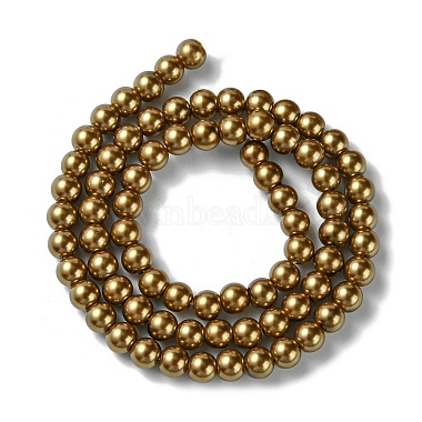 Eco-Friendly Dyed Glass Pearl Beads Strands(HY-A008-6mm-RB090)-2