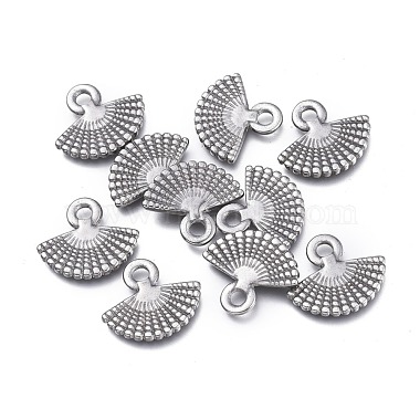 Stainless Steel Color Fan 304 Stainless Steel Charms