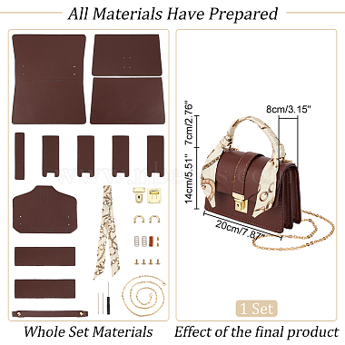 DIY Sew on PU Leather Crossbody Bag Making Kit(DIY-WH0386-71A)-2