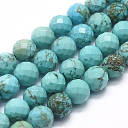 Natural Magnesite Beads Strands, Dyed & Heated, Round, 10mm, Hole: 1.2mm, about 39pcs/Strand, 15.35 inch(39cm)(G-D0012-01D)