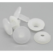 Plastic Craft Doll Joints, Dolls Accessories For DIY Crafts, White, 20mm(DIY-E008-02)