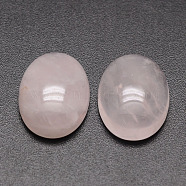 Oval Natural Rose Quartz Cabochons, 25x18x6mm(X-G-K020-25x18mm-07)