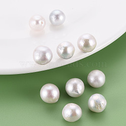 Natural Baroque Pearl Keshi Pearl Beads, Cultured Freshwater Pearl, No Hole/Undrilled, Nuggets, Seashell Color, 11~13x11~12mm(PEAR-N020-J06)