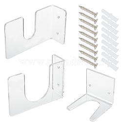 Fingerinspire 2 Sets 2 Styles Acrylic Baseball Bat Racks Set, Clear, 1 set/style(ODIS-FG0001-33)