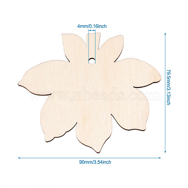 Undyed Wooden Big Pendant(X-WOOD-TA0002-19)-8