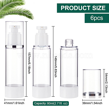 Empty Portable Plastic Airless Pump Bottles(AJEW-WH0299-91A)-2