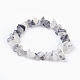 Bracelets extensibles en perles de quartz rutiles naturelles(BJEW-JB03926-02)-1