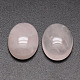 Óvalo cabuchones naturales de cuarzo rosa(X-G-K020-25x18mm-07)-1