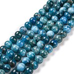 Natural Apatite Beads Strands, Grade AB, Round, 8mm, Hole: 1mm, about 25~26pcs/strand, 7.68 inch(X-G-S333-8mm-031A)