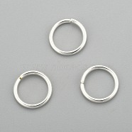 304 Stainless Steel Jump Rings, Open Jump Rings, Silver, 10x1.2mm, Inner Diameter: 8mm(STAS-H380-09S-M)